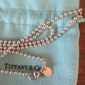 Authentic Tiffany 34" beaded chain