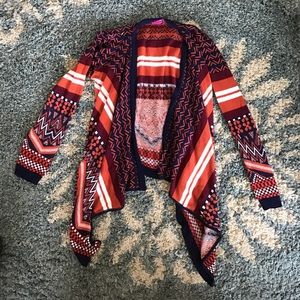🆕 Striped Tribal Drape Cardigan