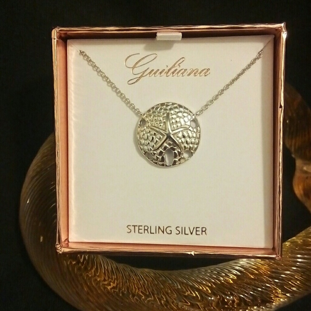 Sterling silver Sand dollar necklace