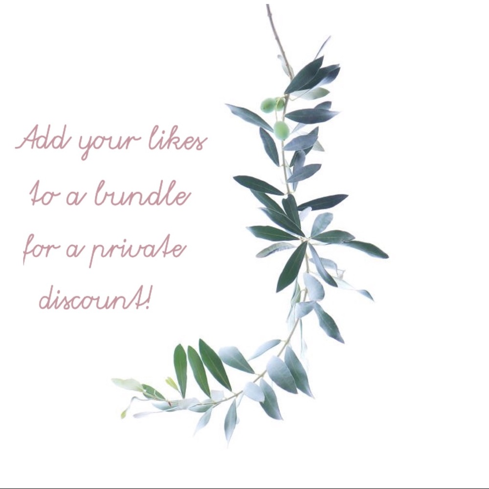 Bundle 1 or more items for a private discount 🥂