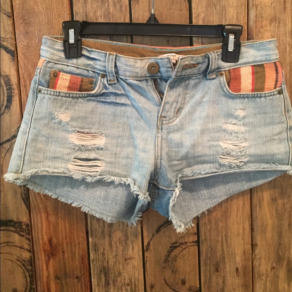 Vintage Frayed Denim Shorts