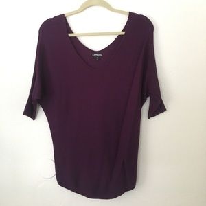 Dark purple express sweater