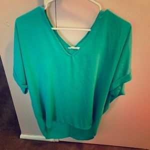 Short-sleeve lightweight blouse!