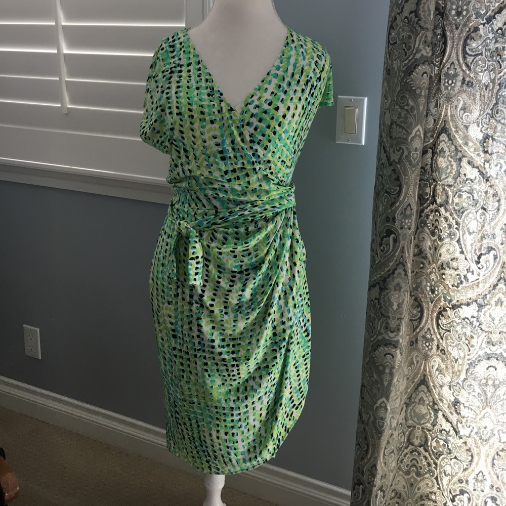 Maggie London wrap dress
