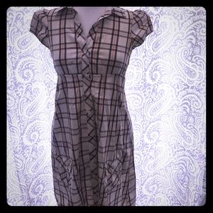 Brown plaid sundress