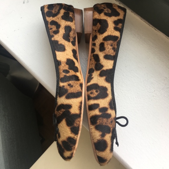 J.Crew Collection Leopard Calf Hair Kiki Flats - Picture 4 of 6