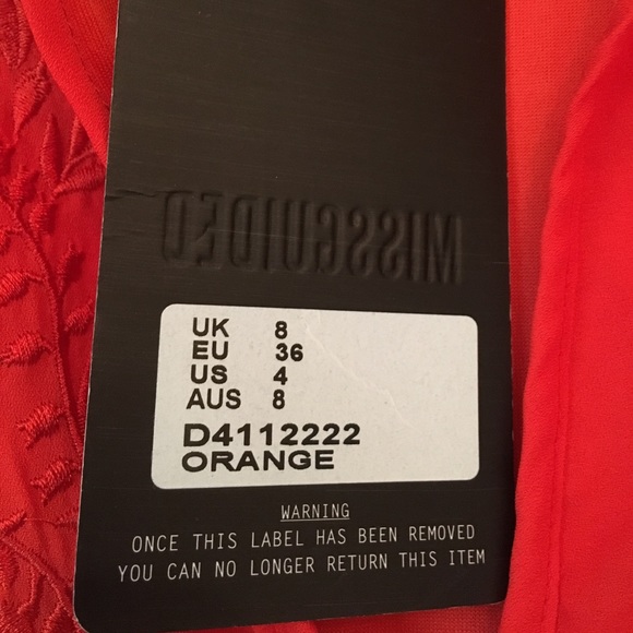 Flowy orange hippie dress - Picture 2 of 4