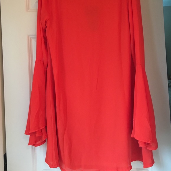 Flowy orange hippie dress - Picture 4 of 4