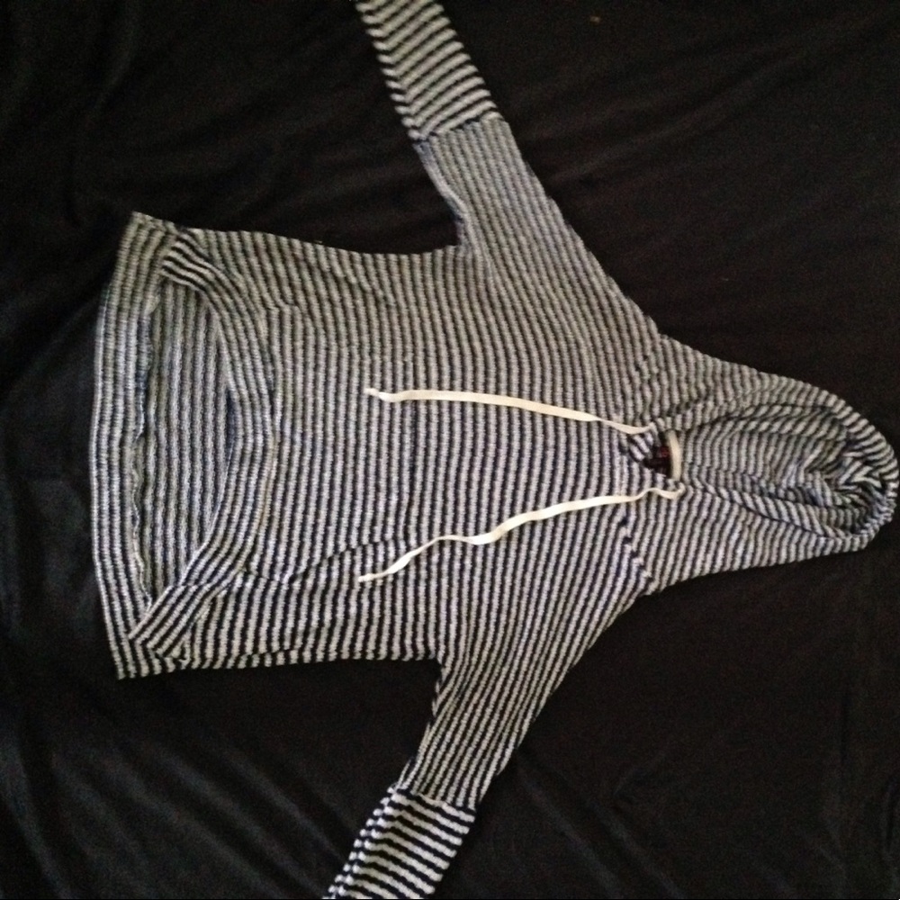 Blue and white stripped sweater