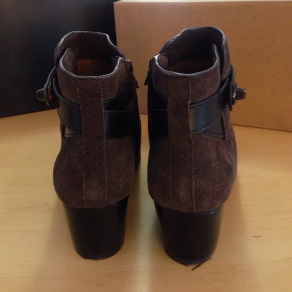 Coach Patricia brown suede leather bootie heels - Picture 6 of 7