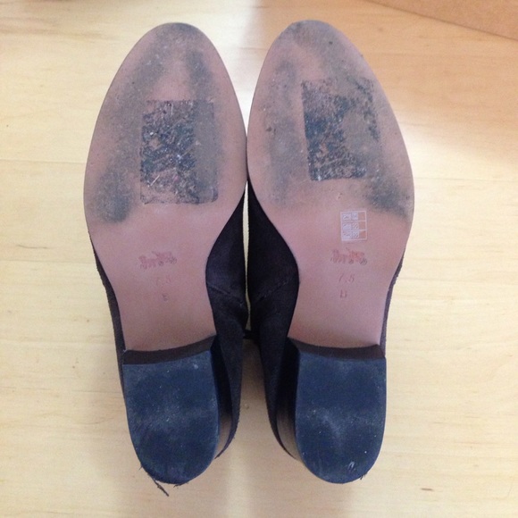 Coach Patricia brown suede leather bootie heels - Picture 7 of 7