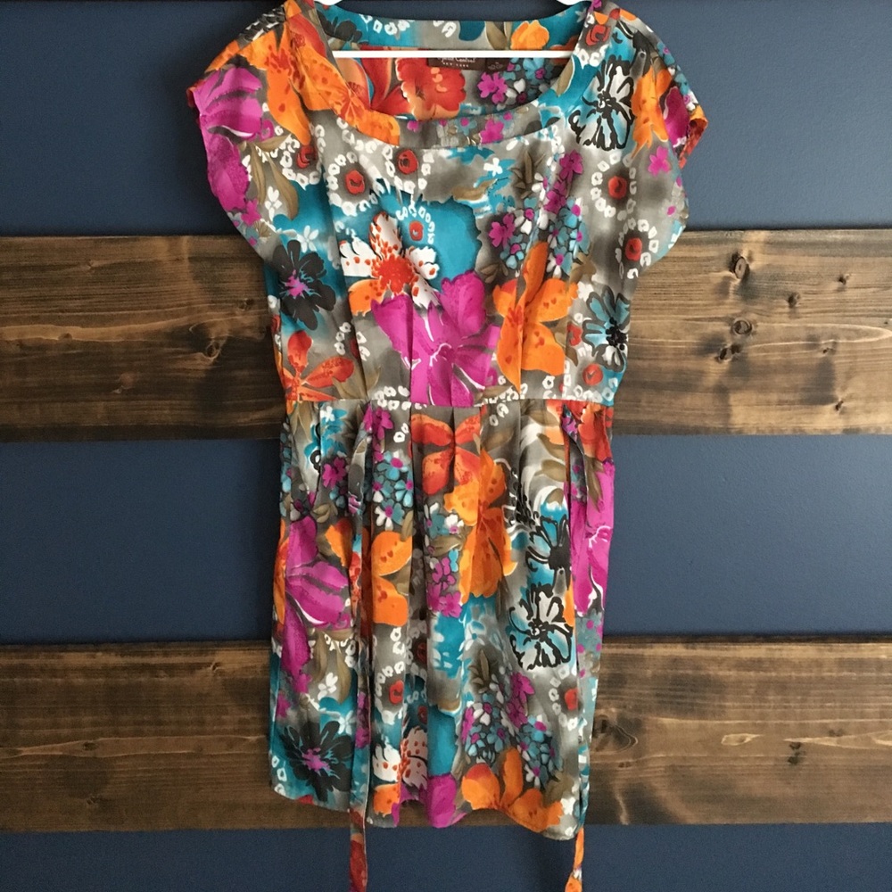Multicolored dress WITH POCKETS