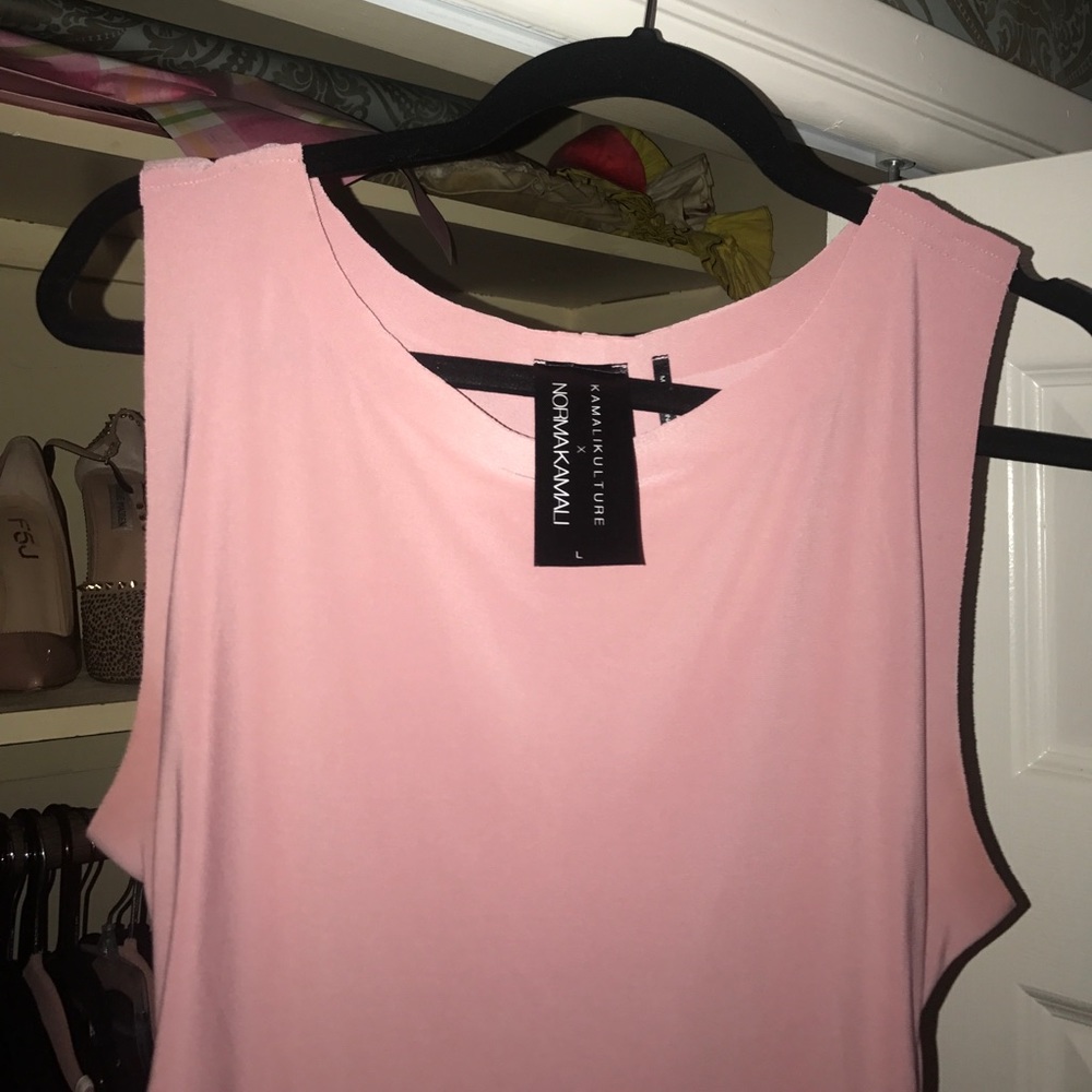 Norma Kamali dress large in blush