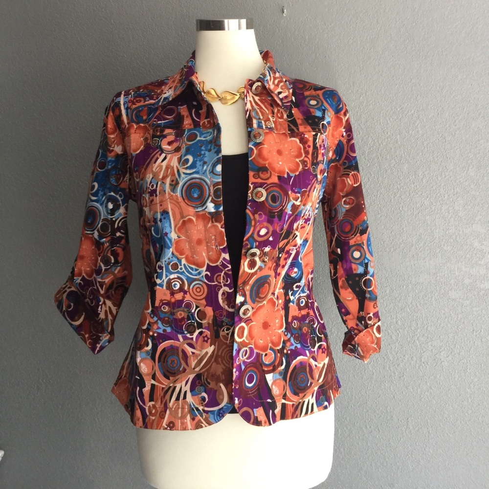 NWT Zuriel multicolor blazer sz M/L