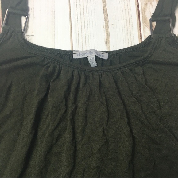 Olive Green Off The Shoulder Long Sleeve - Picture 4 of 6