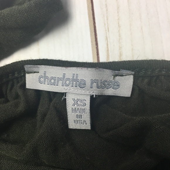 Olive Green Off The Shoulder Long Sleeve - Picture 5 of 6