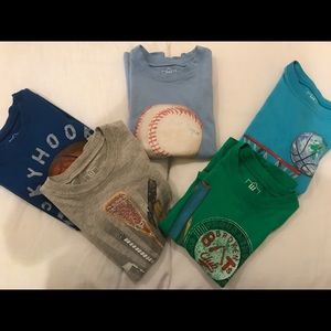 5 boys Wes and Willy Sports shirts