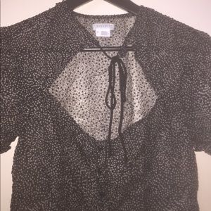 Tiny Polka dot Flirty Blouse