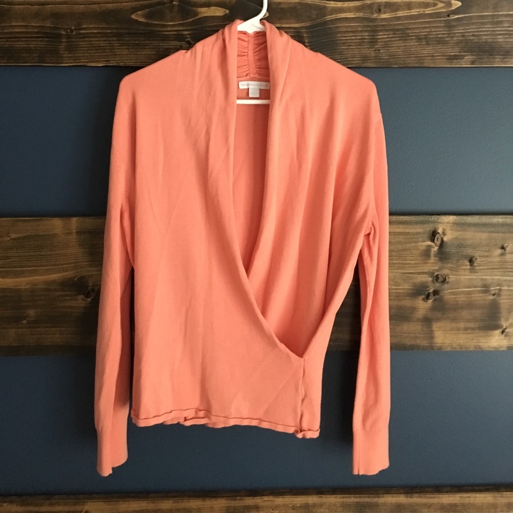 Coral Wrap top
