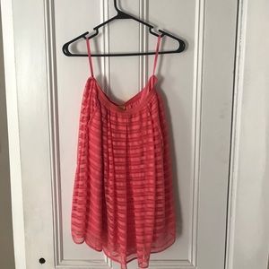 Anthropologie pink skirt