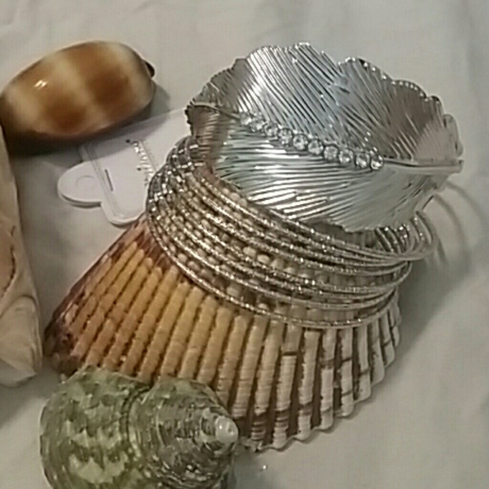 NWT Silver or Gold Bangle Set