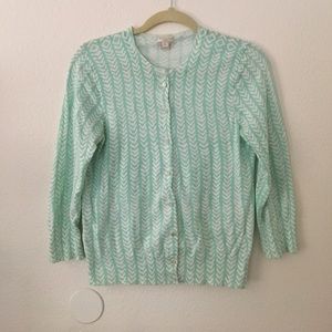 Mint jCrew cardigan