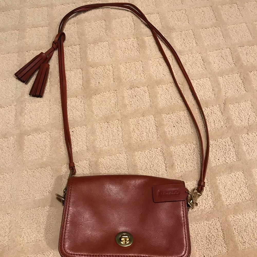 authentic coach cross body purse