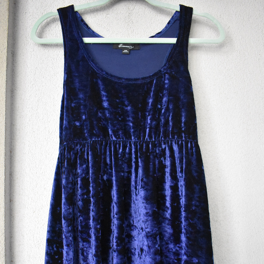 Blue Velvet Crush Dress