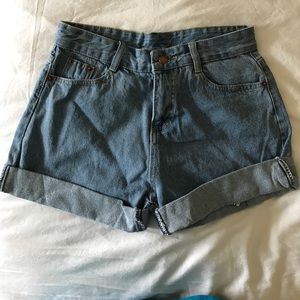 High Waisted Jean Shorts