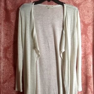 Long White Cardigan