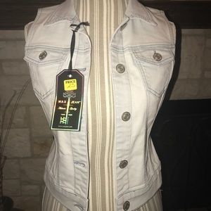 Light Wash Denim Vest