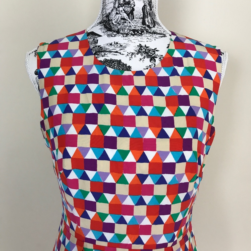 ❤️SOLD❤️ Kate Spade Abbey Silk Pixelated Dress - Picture 4 of 8