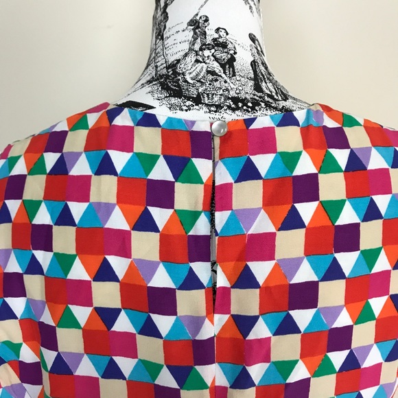 ❤️SOLD❤️ Kate Spade Abbey Silk Pixelated Dress - Picture 5 of 8