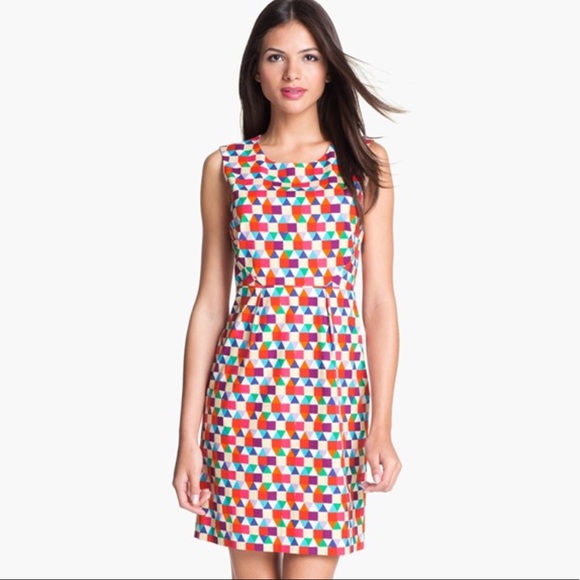 ❤️SOLD❤️ Kate Spade Abbey Silk Pixelated Dress - Picture 7 of 8