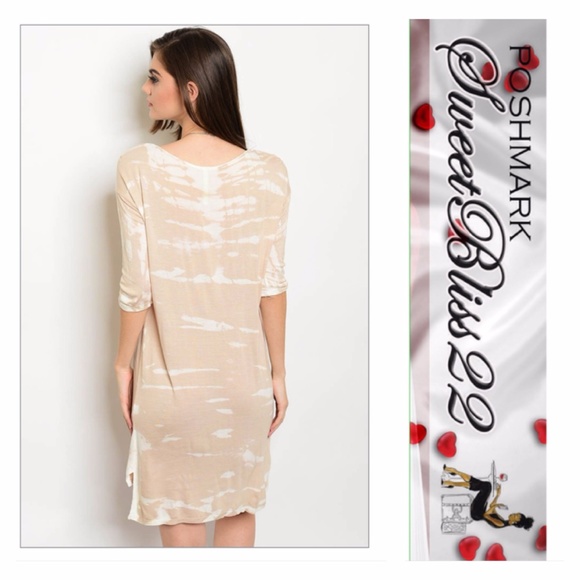 💋 Tan Tie Die Dress💋 - Picture 2 of 2