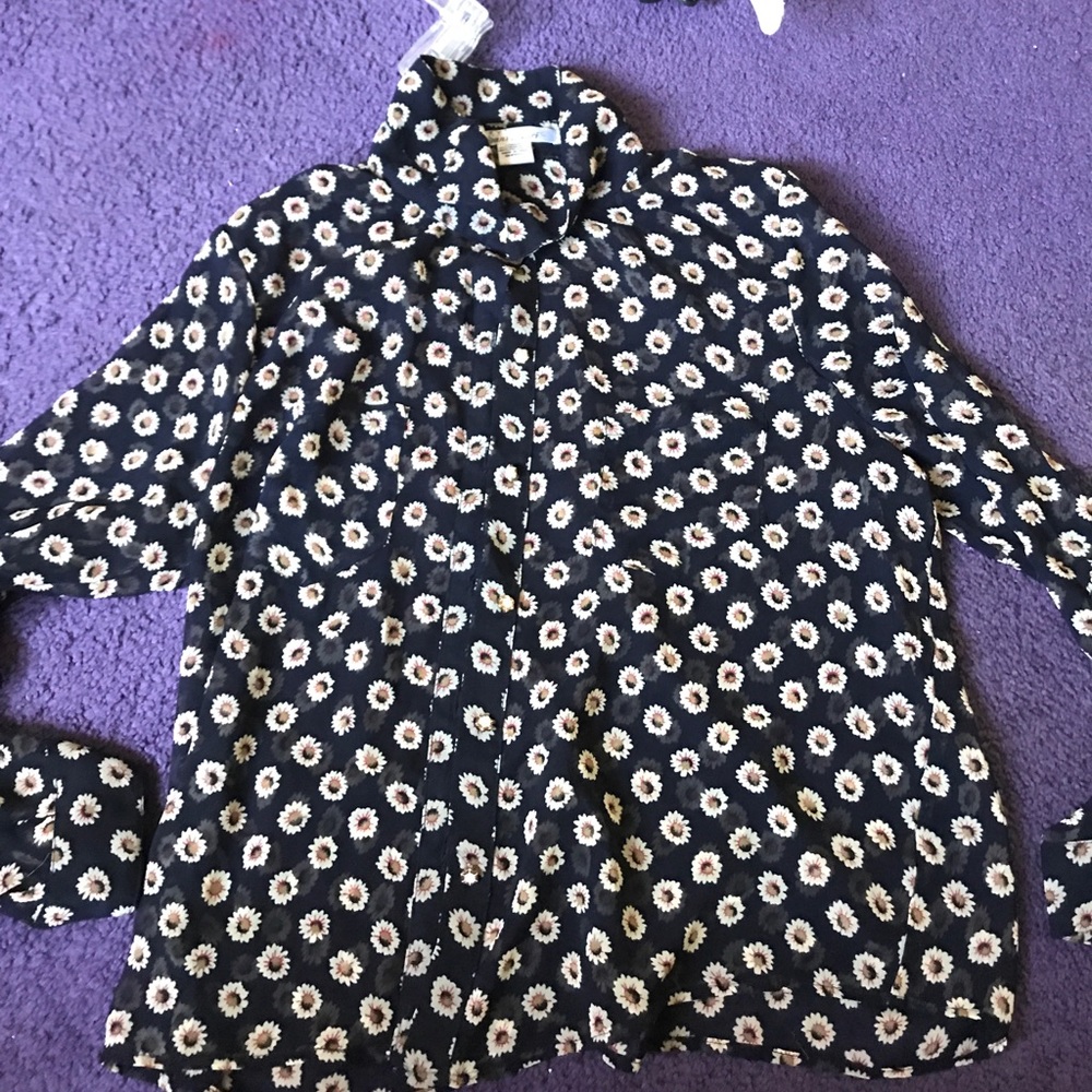Sans Souci sunflower blouse