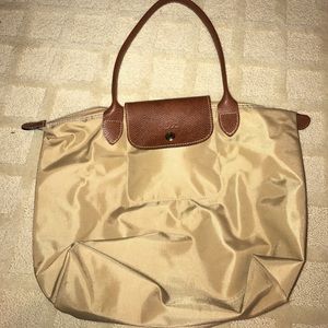 authentic long champ tote