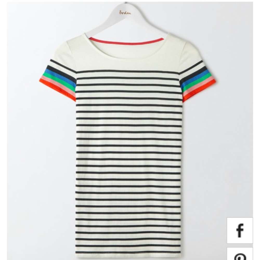 Brand new Boden striped tee