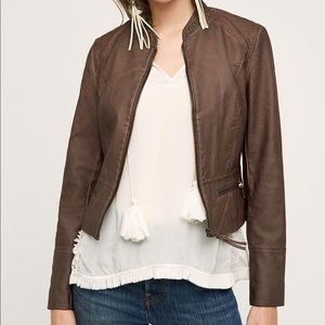 Anthropologie Hei Hei Dara Vegan Leather Jacket M