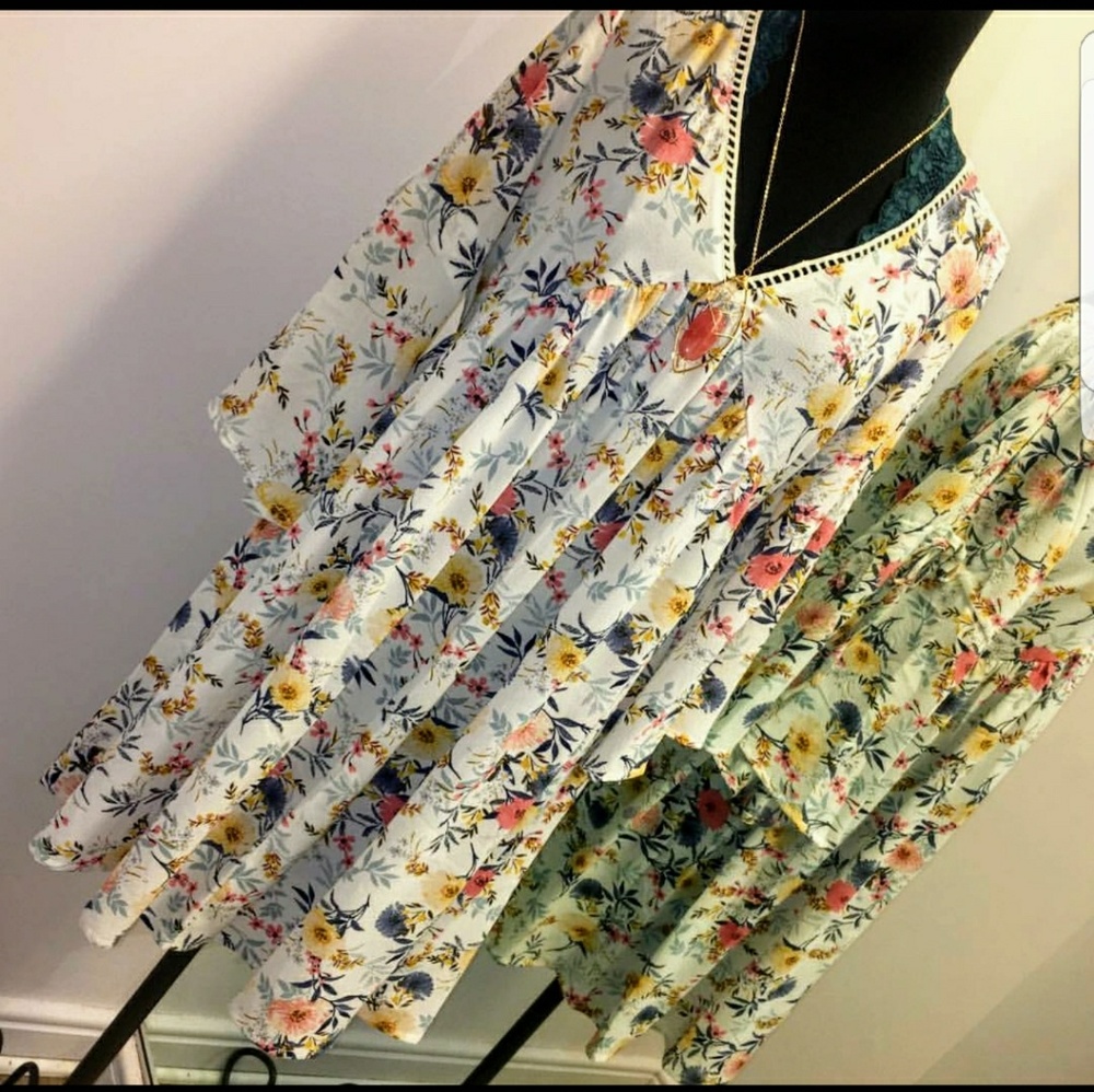 Umgee Floral Swing Dress Tunic