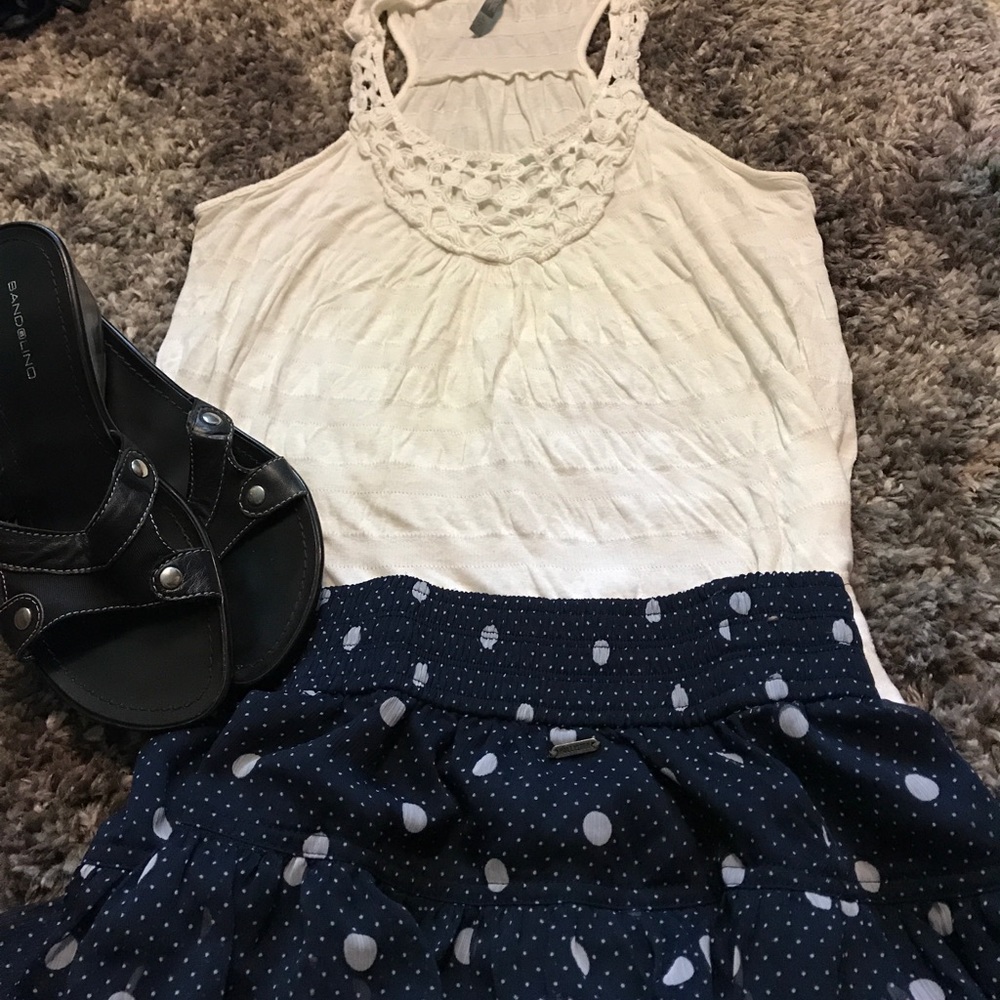 Charlotte Russe White Tank Top