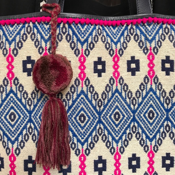 Tie Dye Pom Pom Tassel - Picture 2 of 4