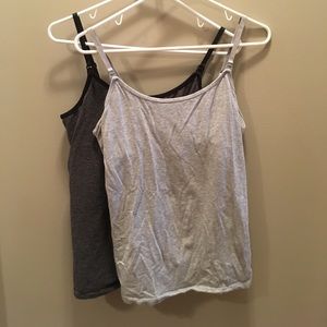 Nursing tanks. Oh Baby by Motherhood. 2 for $8.