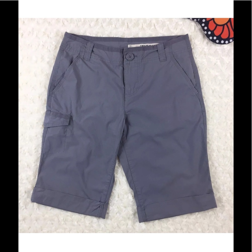 DKNY Women's Gray Bermuda Stretch Shorts Sz 4