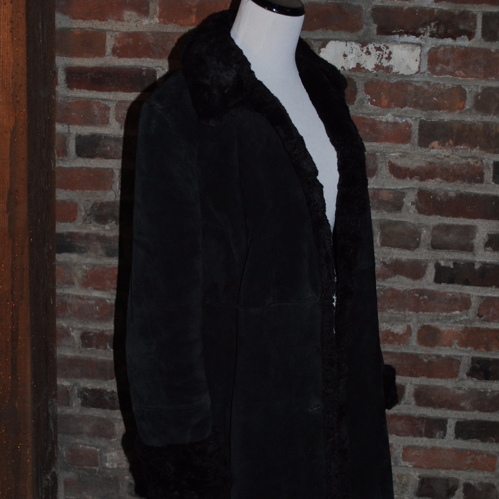 Steve by Searle Black Suede Jacket Size XS