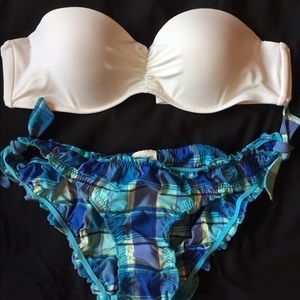 Gap Swim Bandeau & Gilly Hicks Cheeky Swim Bottoms