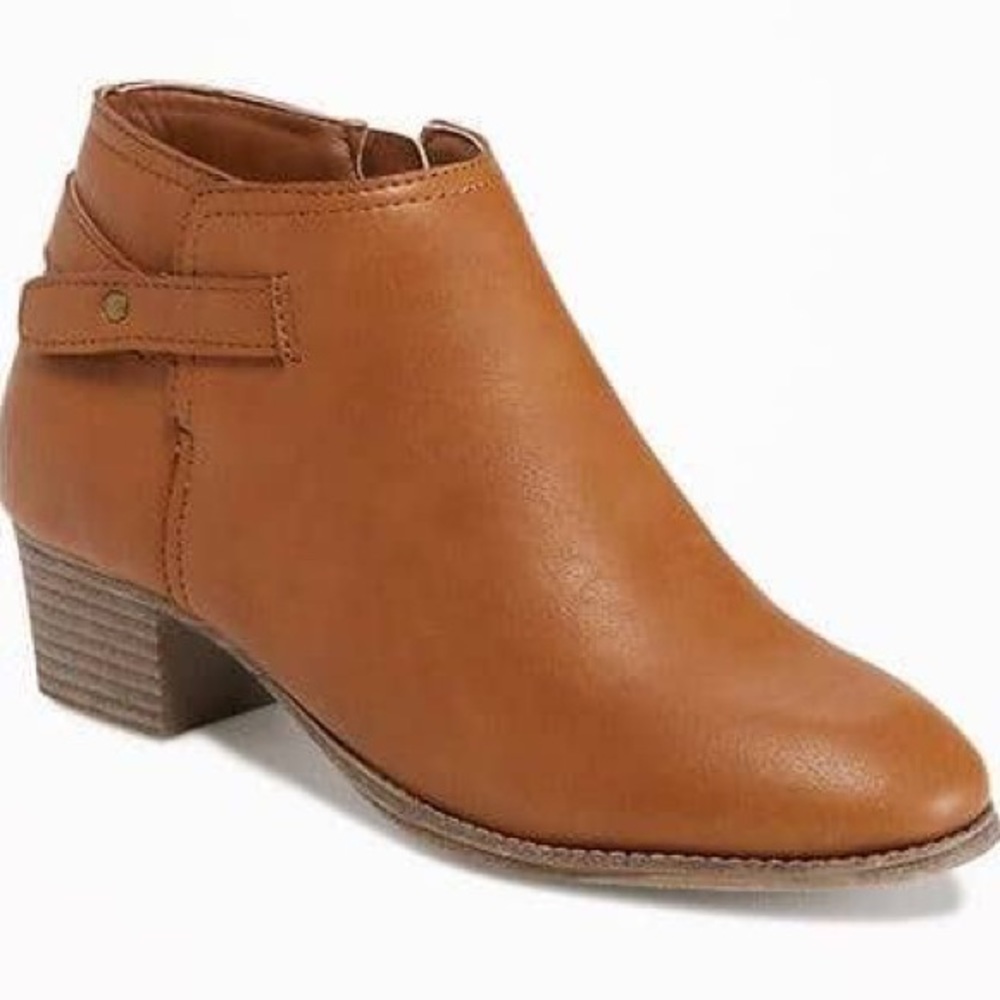 light brown Old Navy booties ONLY WORN ONE TIME!
