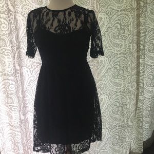 Black lace dress