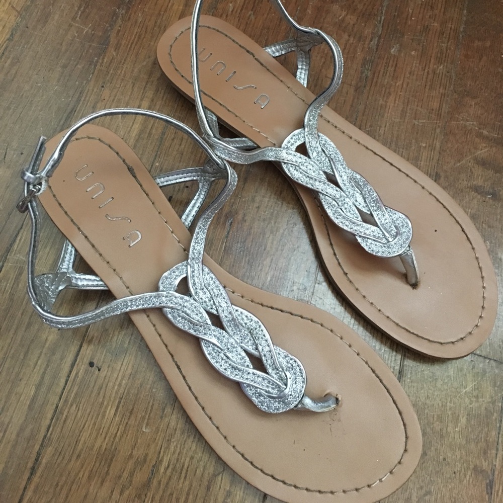 Silver sandals