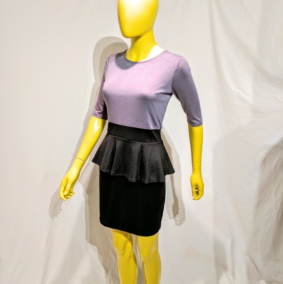 CASUAL COUTURE by Green Envelope Peplum Dress - Picture 1 of 6